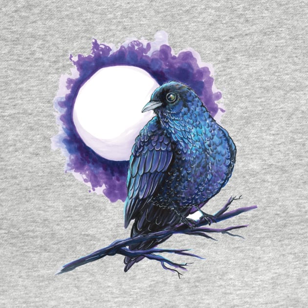 Beautiful Raven Bird by obillwon